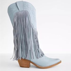 Buckle Fringed Cowboys Boots